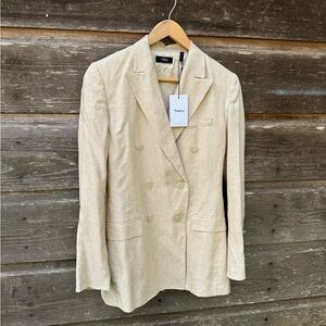 Theory Women's Cream Blazer
